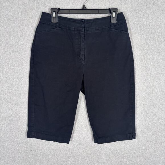 VTG Chicos Shorts Small Bermuda Stretch Comfortable Summer Chino 13 Inseam - Picture 1 of 11